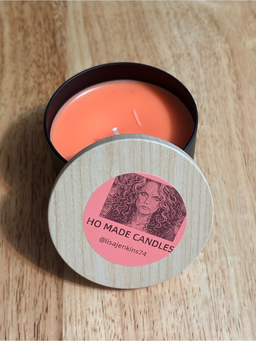 Cherry Blossom Scented Candle in Black Vessel